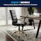Flash Furniture Black Leather Gold Frame Mid-Back Chair GO-2286M-BK-GLD-GG - alternate 4